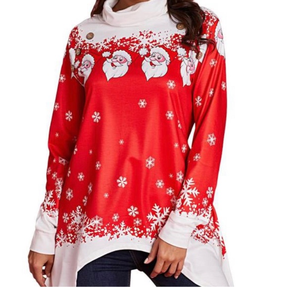 🎁NEW Women 2xl red white holiday sweater - Picture 6 of 6